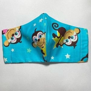 Monkey handmade face mask for kids